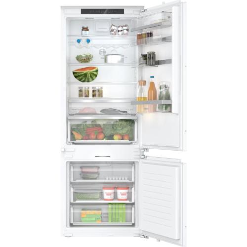 Combina frigorifica incorporabila Bosch KBN96ADD0, 382 l, Total NoFrost, VitaFresh, Functie Super racire, Control electronic, Home Connect, Raft sticle, Clasa D, H 193 cm (Alb)