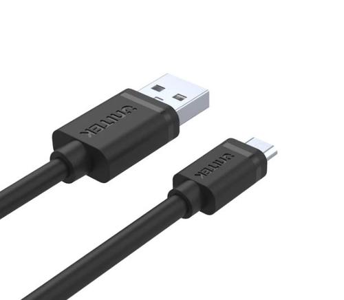 Cablu de date Unitek Y/C463GBK, USB 2.0 A tata/ microUSB B tata, 1.5 m (Negru)