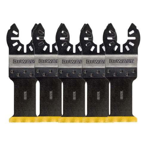 Set 5 lame multifunctionale DeWALT DT20727, Titan, Pentru metal, 30 x 43 cm, Negru