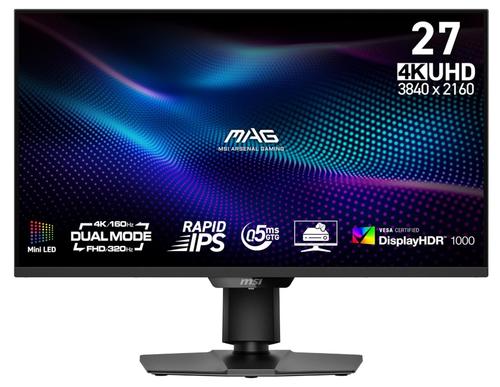 Monitor Gaming Rapid IPS LED MSI 27inch MAG 274UPDF E16M, UHD (3840 x 2160), HDMI, DisplayPort, Pivot, 320 Hz, 0.5 ms (Negru)