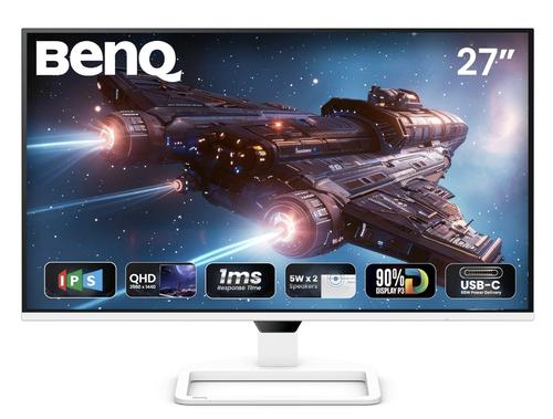 Monitor Gaming IPS LED BenQ 27inch EW270Q, QHD (2560 x 1440), HDMI, DisplayPort, Boxe, 200 Hz, 1 ms (Alb)