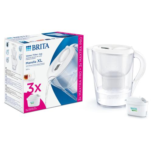 Starter pack BRITA Marella XL 3.5 L (+ 3 filtre Maxtra PRO (Alb)