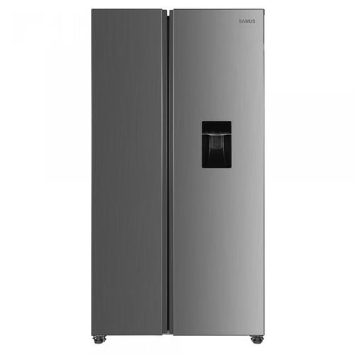 Side by Side Samus SSX-669NFWDE, 529 L, Clasa E, Full No Frost, Dozator de apa, 2 Usi, H 177 cm (Inox)