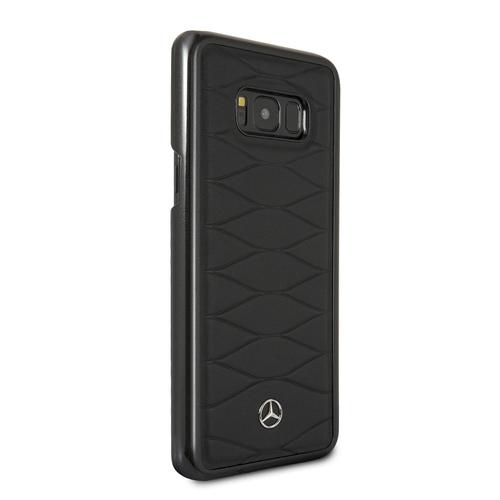 Capac Protectie Spate Mercedes Din Piele Pentru Samsung Galaxy S8 Plus Colectia Pattern III (Negru)