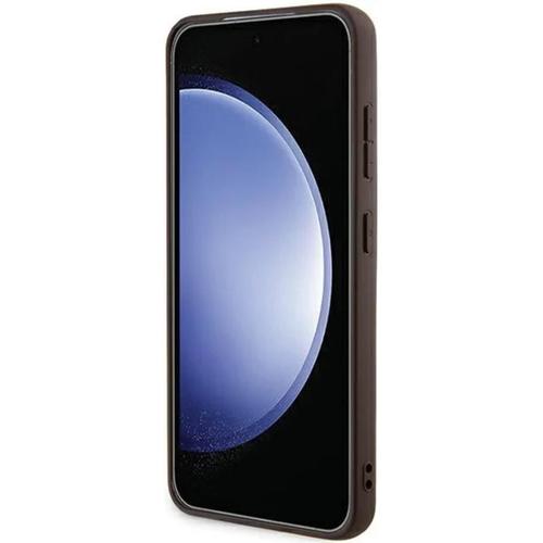 Husa Protectie Spate Guess GUHCSA354GMGBR PU 4G Metal Logo pentru Samsung Galaxy A35 5G (Maro)