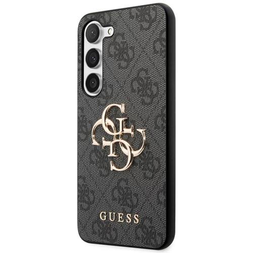 Husa Protectie Spate Guess GUHCSA354GMGGR PU 4G Metal Logo pentru Samsung Galaxy A35 5G (Gri)