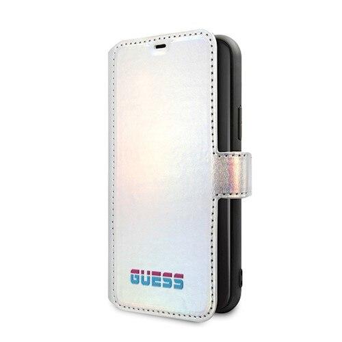 Husa Flip Guess pentru iPhone 11 Pro Max GUFLBKN65BLD (Argintiu)