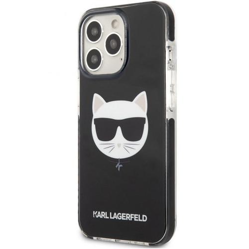 Protectie Spate Karl Lagerfeld Choupette Head pentru Apple iPhone 13 Pro Max (Negru)