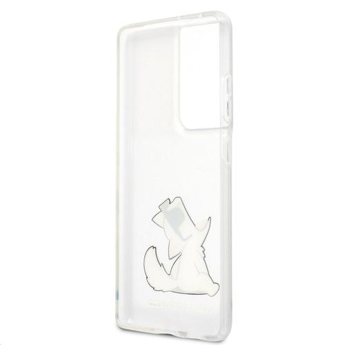 Husa de protectie Karl Lagerfeld Choupette Fun pentru Samsung Galaxy S21 Ultra 5G (Transparent)
