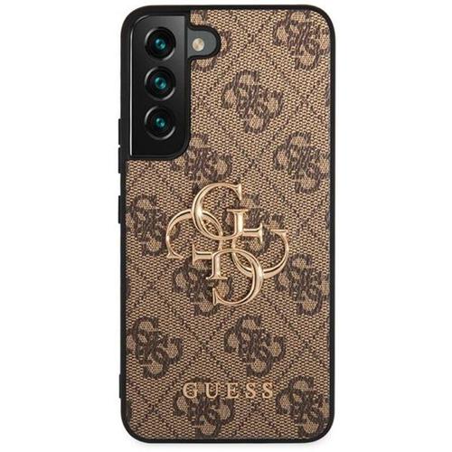 Husa Protectie Spate Guess GHP4GMSGS23M PU 4G Metal Logo pentru Samsung Galaxy S23 (Maro)