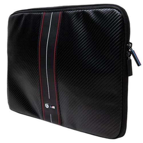 Husa Laptop BMW BMCS14COMSCAKR, 14 inch, Piele ecologica, Nailon (Negru)
