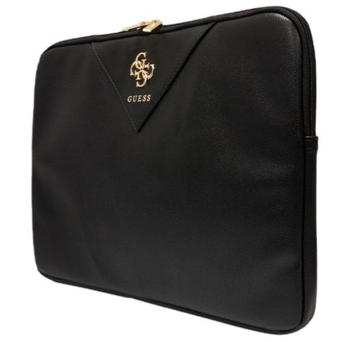 Husa Laptop Guess GUCS14ZPGSTEGK, 14 inch, 4G Triangle (Negru)