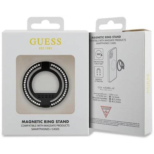 GIneluess pentru telefon Rhinestones MagSafe, Negru