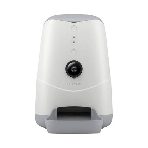 Dispenser smart pentru hrana animalelor de companie Petoneer PF007 Nutri Vision, 3.7 L, Camera, Control Vocal (Alb)