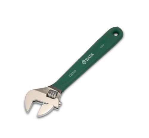 Cheie reglabila Sata ST47224SC, 250mm, maner soft grip (Verde)