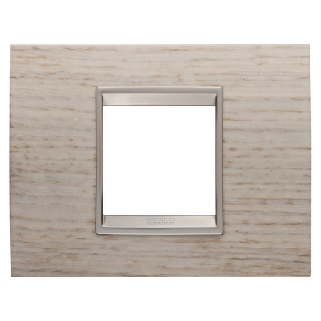 PLACA LUX - DIN LEMN - 2 MODULE - STEJAR DESCHIS - CADRU INTERIOR BRONZ DESCHIS MAT - CHORUSMART