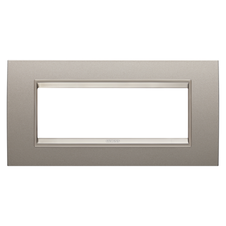 PLACA LUX - IN METAL - 6 MODULE - BRONZ SIDEFAT - CADRU INTERIOR BRONZ MAT - CHORUSMART