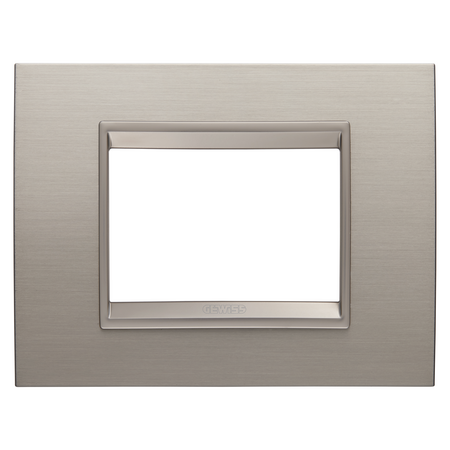 PLACA LUX - IN METAL - 3 MODULE - ALUMINIU PERIAT - CADRU INTERIOR BRONZ MAT - CHORUSMART