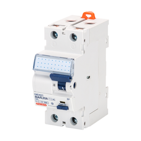 ÎNTRERUPATOR DE CURENT REZIDUAL - IDP - 2P 63A 110V TIP A INSTANTANEU IDN=0,03A - 2 MODULE