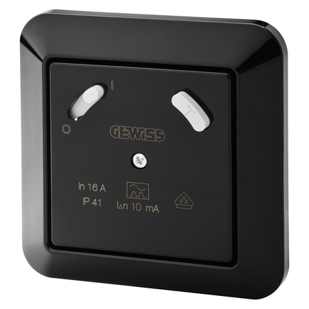 UNITATE DE PROTECTIE RCD - 16A 10MA IP41 - CULOARE NEAGRA