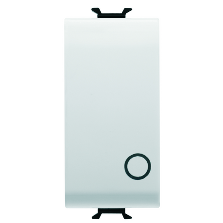 BUTON 2P 250V ac - NO 16A - BUTON NEUTRU - SIMBOL 0 - 1 MODUL - ALB SATINAT - CHORUSMART