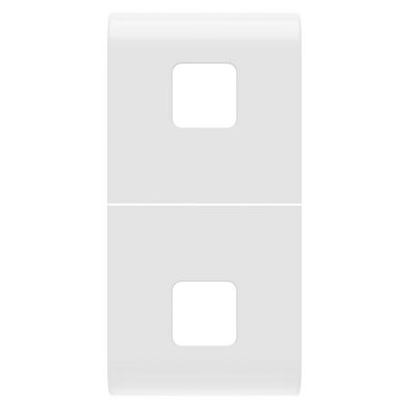 BUTON ÎNLOCUIBIL PENTRU COMENZI AXIALE - A SE COMPLETA CU 2 LENTILE - 1 MODUL - ALB LUCIOS - CHORUSMART