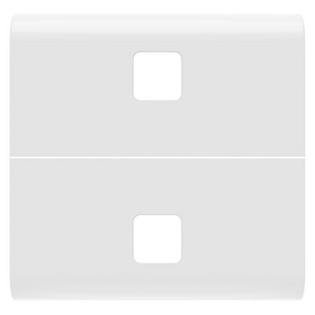 BUTON ÎNLOCUIBIL PENTRU COMENZI AXIALE - A SE COMPLETA CU 2 LENTILE - 2 MODULE - ALB LUCIOS - CHORUSMART