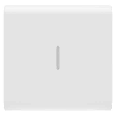 BUTON ÎNLOCUIBIL PENTRU COMENZI AXIALE - CU DIFUZOR - 2 MODULE - ALB LUCIOS - CHORUSMART