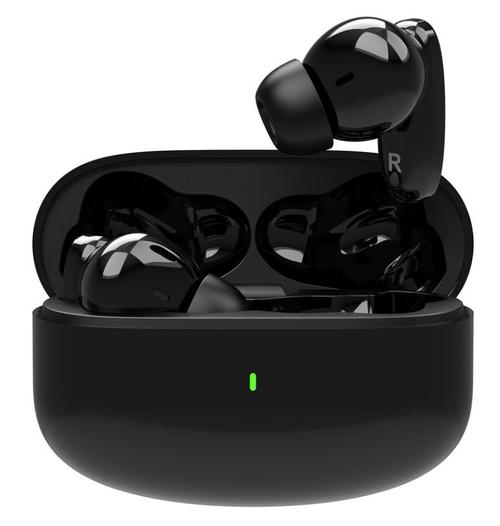 Casti True Wireless Akai BTE-J400ENC, Bluetooth, Microfon (Negru)