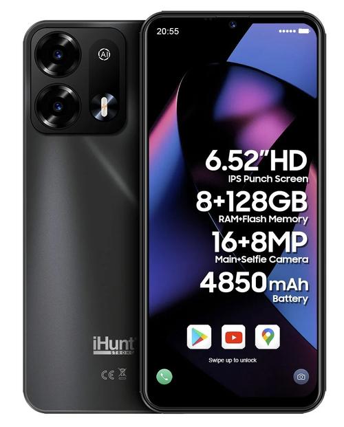 Telefon Mobil iHunt S26 Ultra, Procesor Octa-core, Ecran 6.52inch, 4GB RAM, 128GB Flash, Camera 16 MP, Wi-Fi, 4G, Dual SIM, Android (Negru)