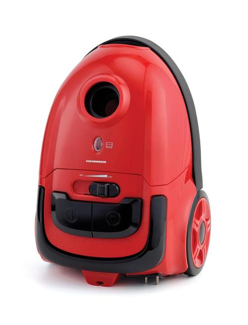Aspirator cu sac Heinner HVC-VB750RD, 750 W, Putere de aspirare 180 W, Filtru HEPA H11, Perie ECO pentru podele, 1.6 L, Control variabil al puterii, Accesoriu pentru spatii inguste (Rosu/Negru)