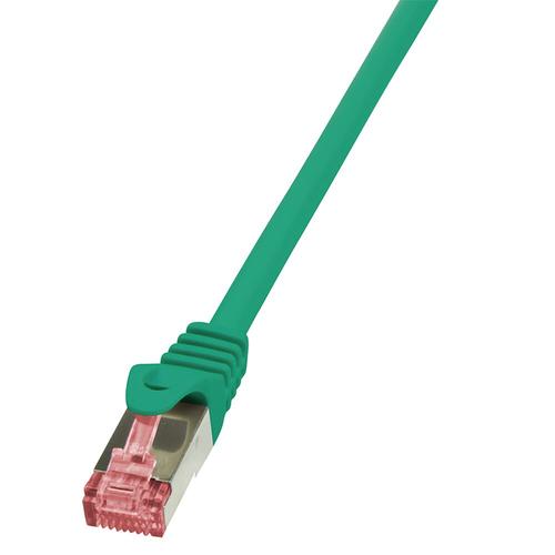 Cablu S/FTP LOGILINK Cat6, LSZH, cupru, 7.5 m, verde, AWG27, dublu ecranat CQ2085S