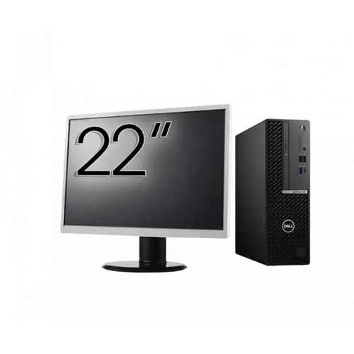 Calculator Sistem PC Refurbished Pachet Calculator refurbished DELL OptiPlex 5080 SFF, Intel Core i5-10500 3.10 - 4.50GHz, 8GB DDR4, 256GB SSD + Monitor 22"