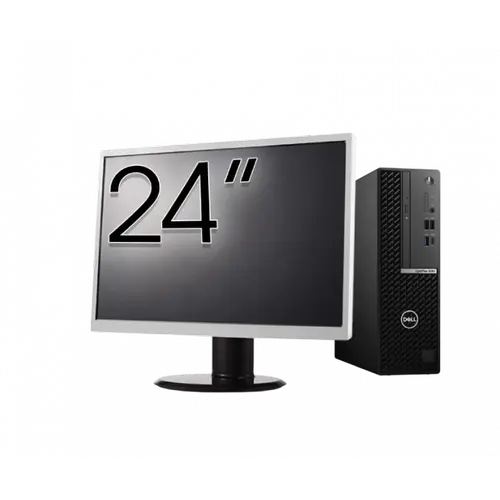 Calculator Sistem PC Refurbished Pachet Calculator refurbished DELL OptiPlex 5080 SFF, Intel Core i5-10500 3.10 - 4.50GHz, 8GB DDR4, 256GB SSD + Monitor 24"