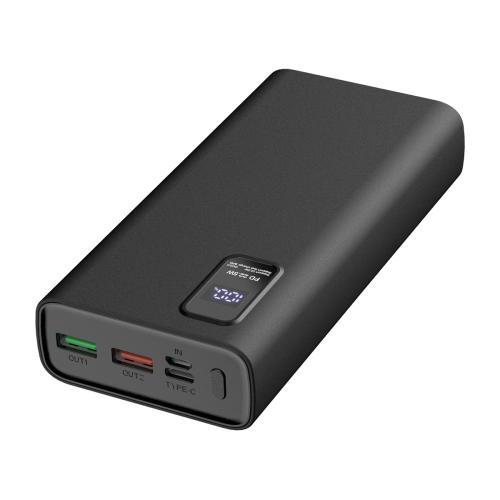 Acumulator Extern Platinet PMPB20WQC727B, 20000 mAh, 22.5 W, Quick Charge 3.0, Ecran LED (Negru)