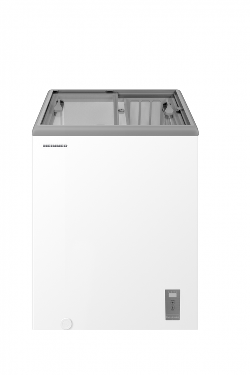 Lada frigorifica cu capac glisant HEINNER HSF-M82INV, 82 L, Clasa B, Functie convertibila Frigider/Congelator, Control electronic (Alb)