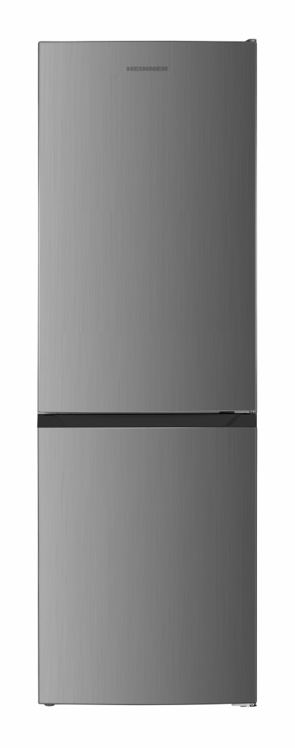 Combina frigorifica HEINNER HCNF-HM400INVXE++, 400 L, Clasa E, Control electronic LED, Super congelare, Lumina LED, H 186 cm (Inox)