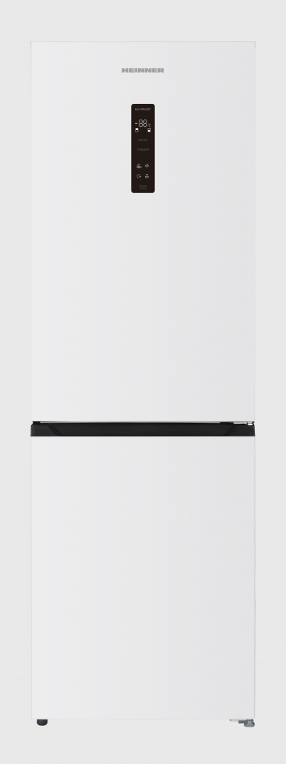 Combina frigorifica HEINNER HCNF-HM400DINVE++, 400 L, Clasa E, Display LED Touch, No Frost, Super congelare, H 186 cm (Alb)