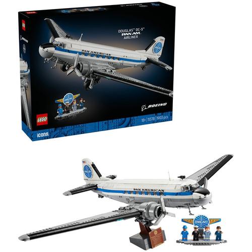 LEGO® Icons Avionul de linie Douglas™ DC-3™ PAN AM® 11378,  1903 piese