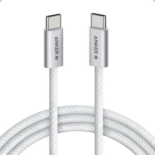 Cablu de date Anker Zolo USB-C la USB-C, 240W, 1.8m, Alb