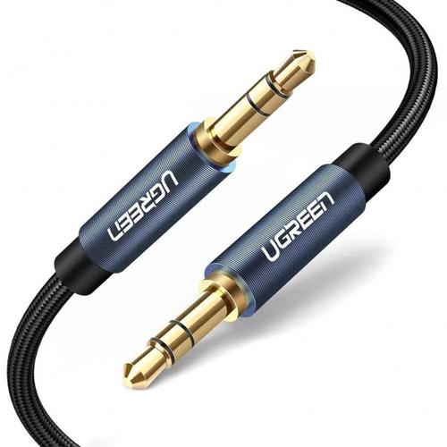 Cablu Audio 3.5 mm la 3.5 mm UGREEN AV112, TRS - TRS, 1 m, Albastru