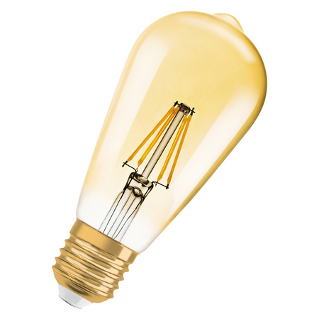 Bec LED Ledvance (Osram)  LED Edison 33 Filament 4,2 W 2400 K Gold E27, 380 lm, 300°, auriu