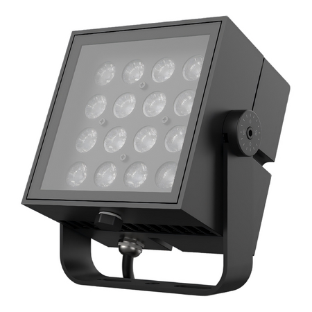Proiector LED LEDVANCE Floodlight Square 36 W 830 SYM30 BK, 3600 lm, 3000 K, IP66, 30°, negru