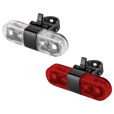 Set iluminat bicicleta Rebel URZ3493-1, fata-spate, usb
