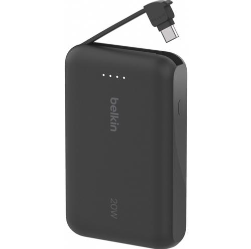 Baterie Externa Belkin BoostCharge, 10000mAh, 20W, PD, 2 x USB-C, BPB021hqBK (Negru)