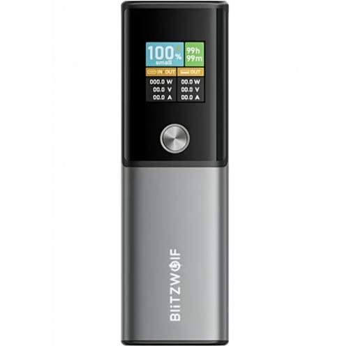 Baterie Externa BlitzWolf BW-P23, 14000mAh, 100W, QC + PD, 1 x USB-A - 1 x USB-C (Gri)