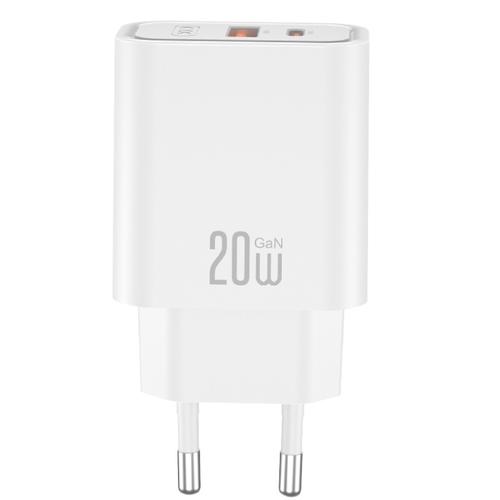 Incarcator Retea Cu Cablu USB-C XO Design CE40, 20W, 3A, 1 x USB-A - 1 x USB-C (Alb)