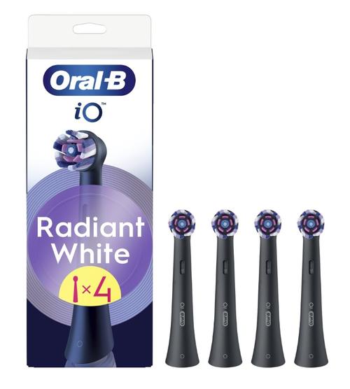 Rezerve periuta de dedinti Oral-B iO Whitening, 4 bucati (Negru)