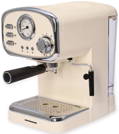 Espressor Heinner HEM-1100CR, 1.25l, 15 bar, 1100W (Crem)