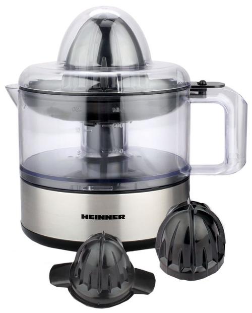 Storcator de citrice Heinner C300SS, 30 W, 0.5 l, 2 Conuri, 2 Directii de rasucire (Inox)